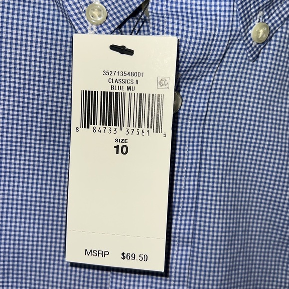 Polo by Ralph Lauren Blue Long Sleeve Slim Dress Shirt Size 10 - Picture 5 of 7